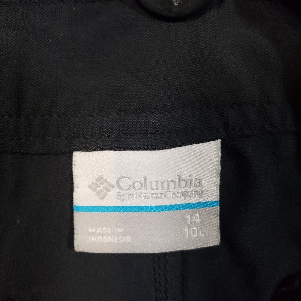 Columbia Hiking Shorts Womens 14 Black Cargo Pockets Lightweight Outdoor - Picture 5 of 10